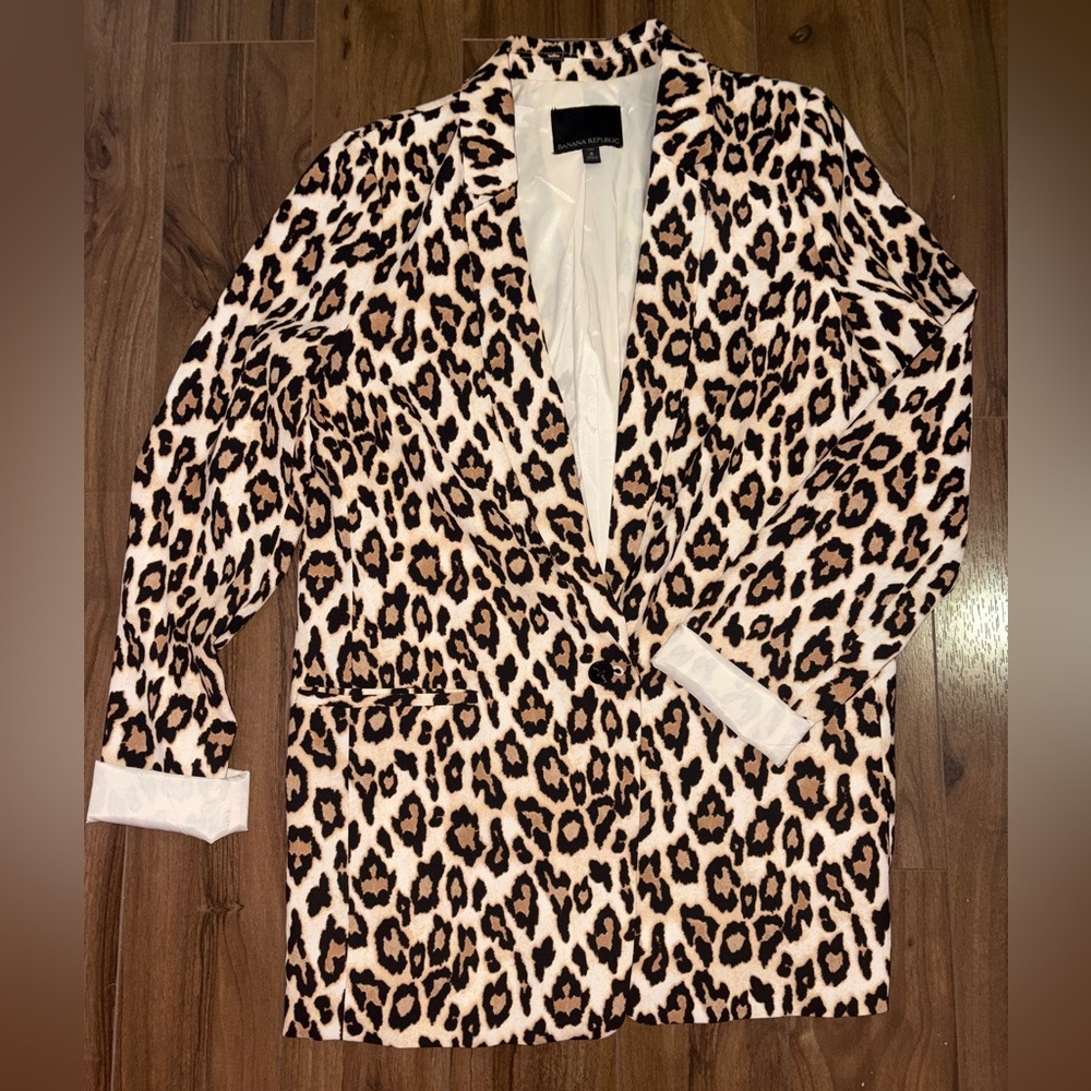 Banana Republic Animal Print Jacket